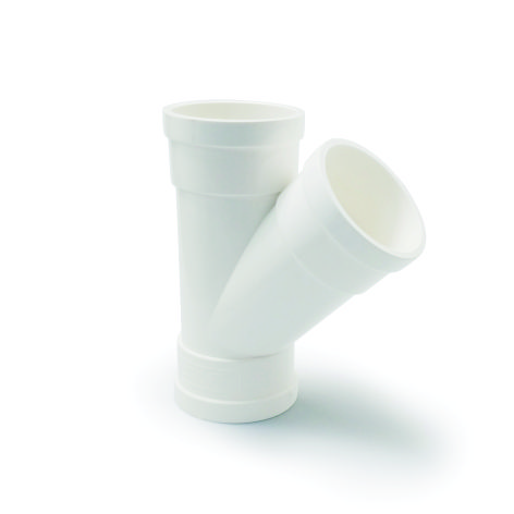 PVC drainage/45°lateral tee