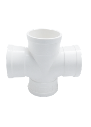 PVC 排水/顺水四通
